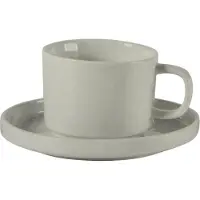 Almina Mondo - Koffieset - 12-delig - Wit - 220ml - Porselein - Koffiekopjes