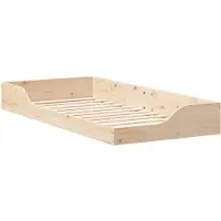 vidaXL Bedframe Bruin 100 x 200 cm Massief grenenhout