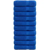 vidaXL Handdoeken SOLUND 10 st 600 g/m² 50x100 cm blauw