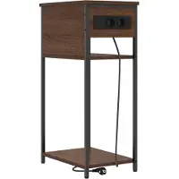 vidaXL Nachtkastje Bruin Eiken 41 x 28 x 76 cm Bewerkt hout