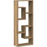 vidaXL Wandplank 36x16x90 cm bewerkt hout artisanaal eikenkleurig
