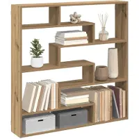 vidaXL Wandschap kubus 7 vakken bewerkt hout artisanaal eikenkleurig