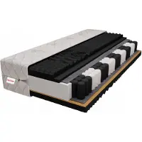 Strefa Spania Zwart Prestige MAX 120x200cm Matras - Pocketvering, H3/H4, 26cm