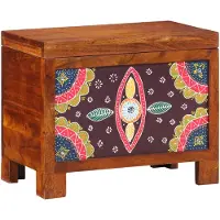 vidaXL Opbergbox Multikleur 50 x 30 x 40 cm Massief acaciahout