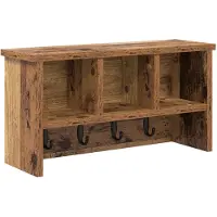 vidaXL Wandgemonteerde kapstok Muurmontage Oudhout 50 x 16 x 26 cm