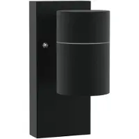 vidaXL Buitenwandlamp 2 st Zwart 6,5 x 10,5 x 16 cm