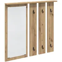 vidaXL Wandgemonteerde kapstok artisanaal eikenkleurig 84 x 10 x 80 cm