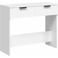 vidaXL Wandtafel 90x36x75 cm bewerkt hout wit