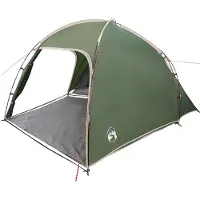 vidaXL Huisje Tent met dak met opslag Groen 370 x 230 x 185 cm taft