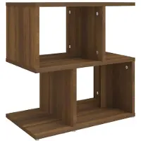 vidaXL Nachtkastje 50x30x51,5 cm bewerkt hout bruin eikenkleur