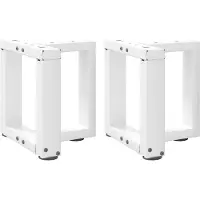 vidaXL Salontafelpoten 2 st T-vormig 30x25x(30-31) cm staal wit