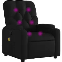 vidaXL Massagestoel van zwart kunstleer