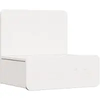 vidaXL Nachtkastje met lade Wit 44 x 32,5 x 40 cm Massief grenenhout