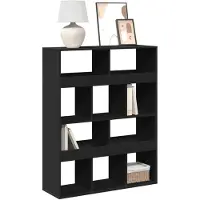 vidaXL Boekenkast 100x33x125,5 cm bewerkt hout zwart