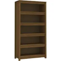 vidaXL Boekenkast 80x35x154 cm massief grenenhout honingbruin