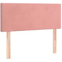 vidaXL Hoofdbord 80x5x78/88 cm fluweel roze