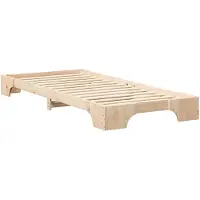 vidaXL Bedframe Bruin 80 x 210 cm Massief grenenhout