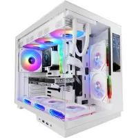 Mars Gaming Gaming Behuizing - - MC-MIRAGE - LCD IPS Scherm 7,2” - Gehard Glas - Dubbele Kamer