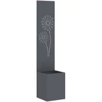 vidaXL Tuin Privacy Scherm Fretwerk Antraciet 32 x 32 x 150 cm