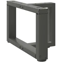 vidaXL Salontafelpoten 2 st T-vormig 40x25x(30-31) cm staal antraciet