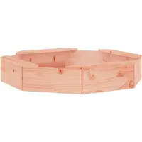 vidaXL Zandbak met bankjes achthoekig massief douglashout
