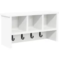 vidaXL Wandgemonteerde kapstok Muurmontage Wit 50 x 16 x 26 cm