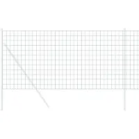 vidaXL Euro Hek Groen 1,4 x 10 m PVC-gelaagd ijzer