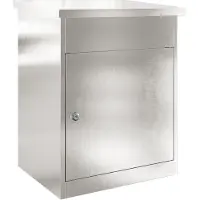 vidaXL Pakket Inwerpkoker Zilver 47,5 x 38 x 59 cm Roestvrij staal