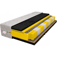 Strefa Spania Matras 90x200 Gele Nacht - Pocketvering, Kokos, H3/H4