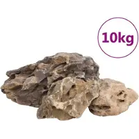 vidaXL Drakenstenen 10 kg 10-40 cm grijs