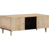 vidaXL Salontafel 100x54x40 cm massief mangohout