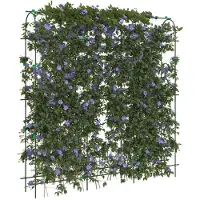 vidaXL Plantenklimrek U-vorm 181x31x182,5 cm staal
