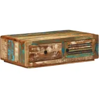 vidaXL Salontafel 89x55x29 cm massief gerecycled hout