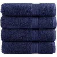 vidaXL Handdoeken SOLUND 4 st 600 g/m² 50x100 cm marineblauw