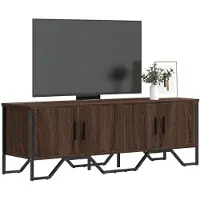 vidaXL Tv-meubel 122x34x41 cm bewerkt hout bruin eikenkleurig