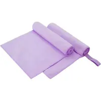 vidaXL Sporthanddoeken 2 st Paars 100 x 50 cm