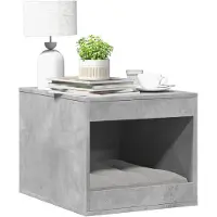 vidaXL Kattenbakkast 47x59x42 cm bewerkt hout betongrijs