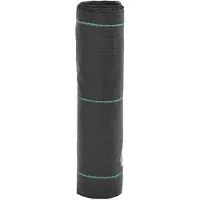 vidaXL Worteldoek 0,5x100 m PP zwart