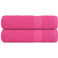 vidaXL Handdoeken FROGN 2 st 50x100 cm 360 g/m² roze