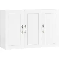 SoBuy Armoire Murale Salle de Bain 90x30x60 cm Blanc