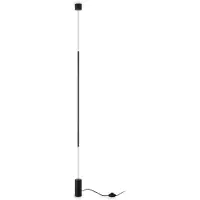 Ideal Lux LED-vloerlamp Filo, zwart, Woon-/ Eetkamer, metaal, Modern, LED vloerlamp