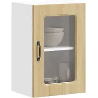 vidaXL Keukenbovenkast met glazen deur Kalmar bewerkt hout sonoma eikenkleur