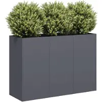 vidaXL Plantenbak 120x40x80 cm koudgewalst staal antracietkleurig