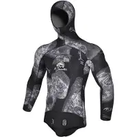 H.dessault By C4 Black Side 5 Mm Spearfishing Jacket Zwart S Man