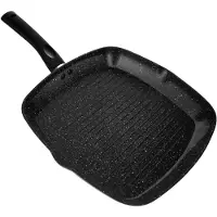 Cheffinger Grillpan - 28cm - Zwart - Inductie