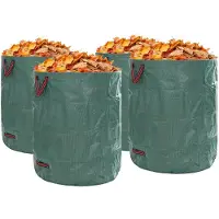 vidaXL Tuinafvalzakken 4 pcs 500 l Groen Polypropyleen