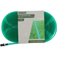 Kinzo Vlakke Sproeislang 25 Meter voor Gazon en Tuin - Zwenksproeier Slang als Tuinsproeier - Gazonsproeier Sprinklerslang Tuinslang Sproeier Bewateringsslang