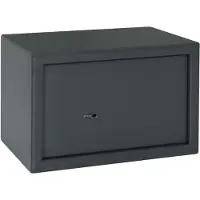 vidaXL Kluisdoos met slot Donkergrijs 31 x 20 x 20 cm Staal