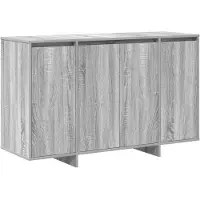 vidaXL Dressoir Grijs Sonoma 120 x 41 x 75 cm Bewerkt hout