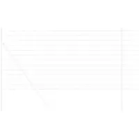 vidaXL Euro Hek 1 x 10 m PVC-gelaagd ijzer